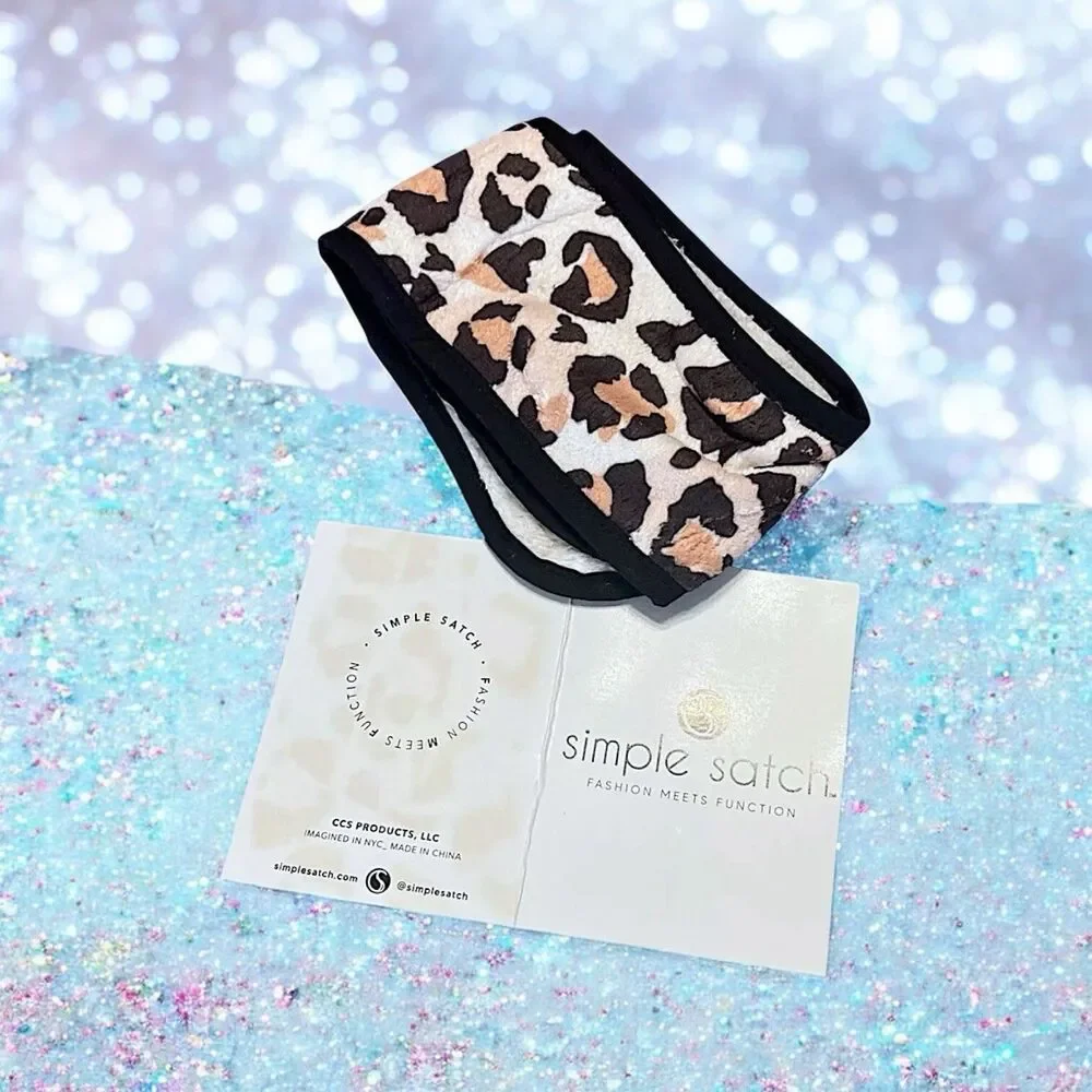 SIMPLE SATCH Spa Headband In Leopard Brand New In Package